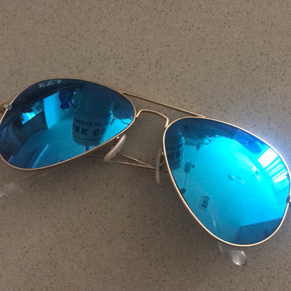 Polarized Ray-ban blue aviator